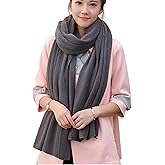 Wander Agio Womens Warm Winter Infinity Scarves Set Blanket Scarf Pure Color