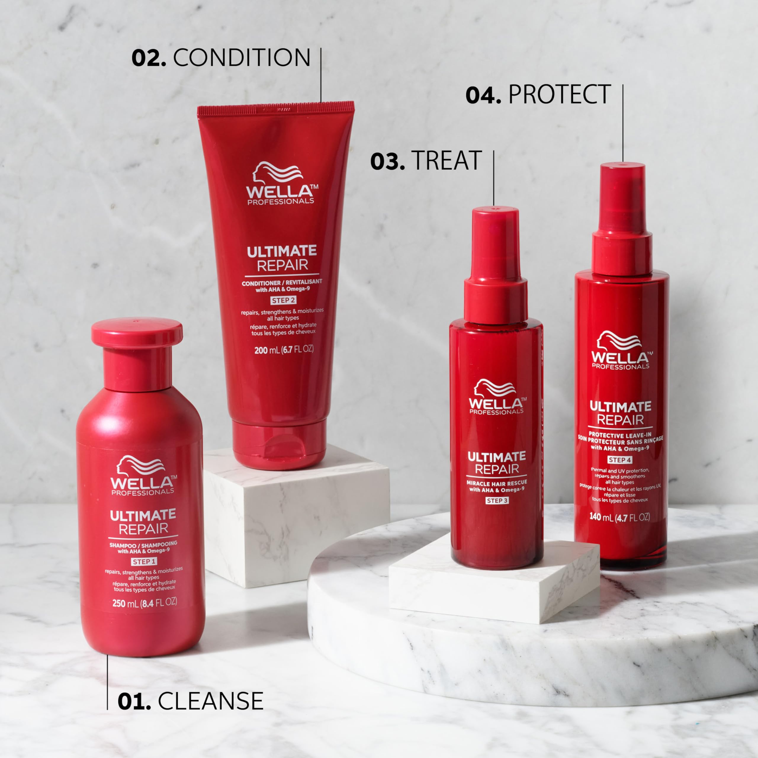 Wella Professionals ULTIMATE REPAIR Miracle Hair Rescue for Damaged Hair | Luxury Leave-In Treatment | Instant, Long-Lasting Repair & Protection in 90 Seconds | All Hair Types - Packaging May Vary