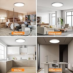 LMP 15.8Inch Flush Mount Ceiling Light 36W, 3CCT