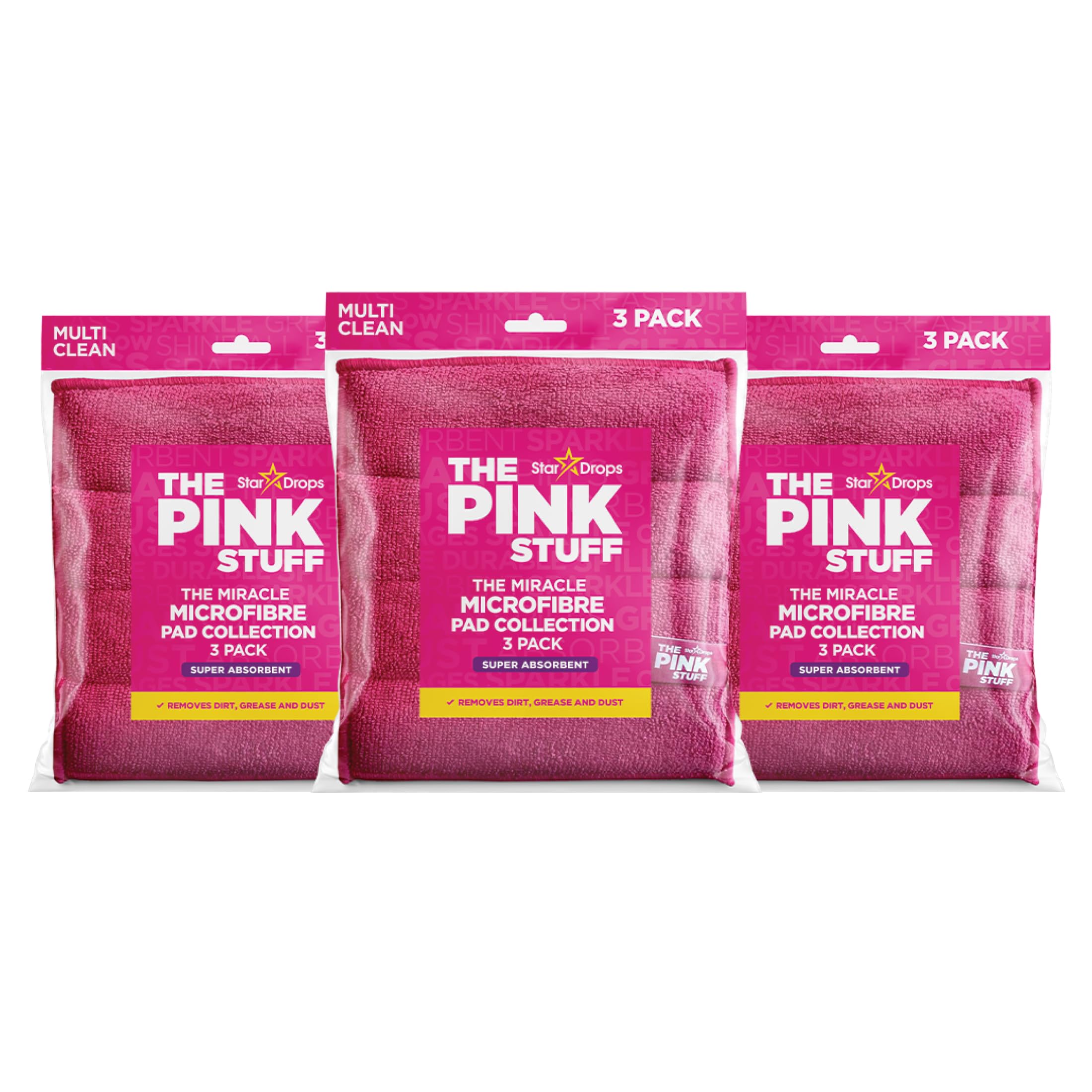 Photo 1 of ***MISSING PARTS***
Stardrops The Pink Stuff Miracle Microfibre Pad Collection – Durable, Dual-Sided Scrubbing & Cleaning Pads for Tough Stains and Everyday Messes (6 Pack)
