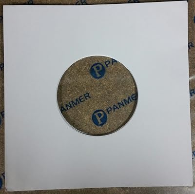 Panmer 7 Inch White Paper Sleeves Pack of 50