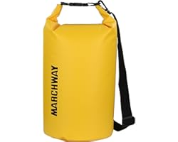 MARCHWAY Floating Waterproof Dry Bag 5L/10L/20L/30L/40L, Roll Top Sack Keeps Gear Dry for Kayaking, Rafting, Boating, Swimmin