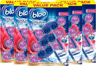 Bloo Colour Active Toilet Rim Block Fresh Flowers 3 Pack