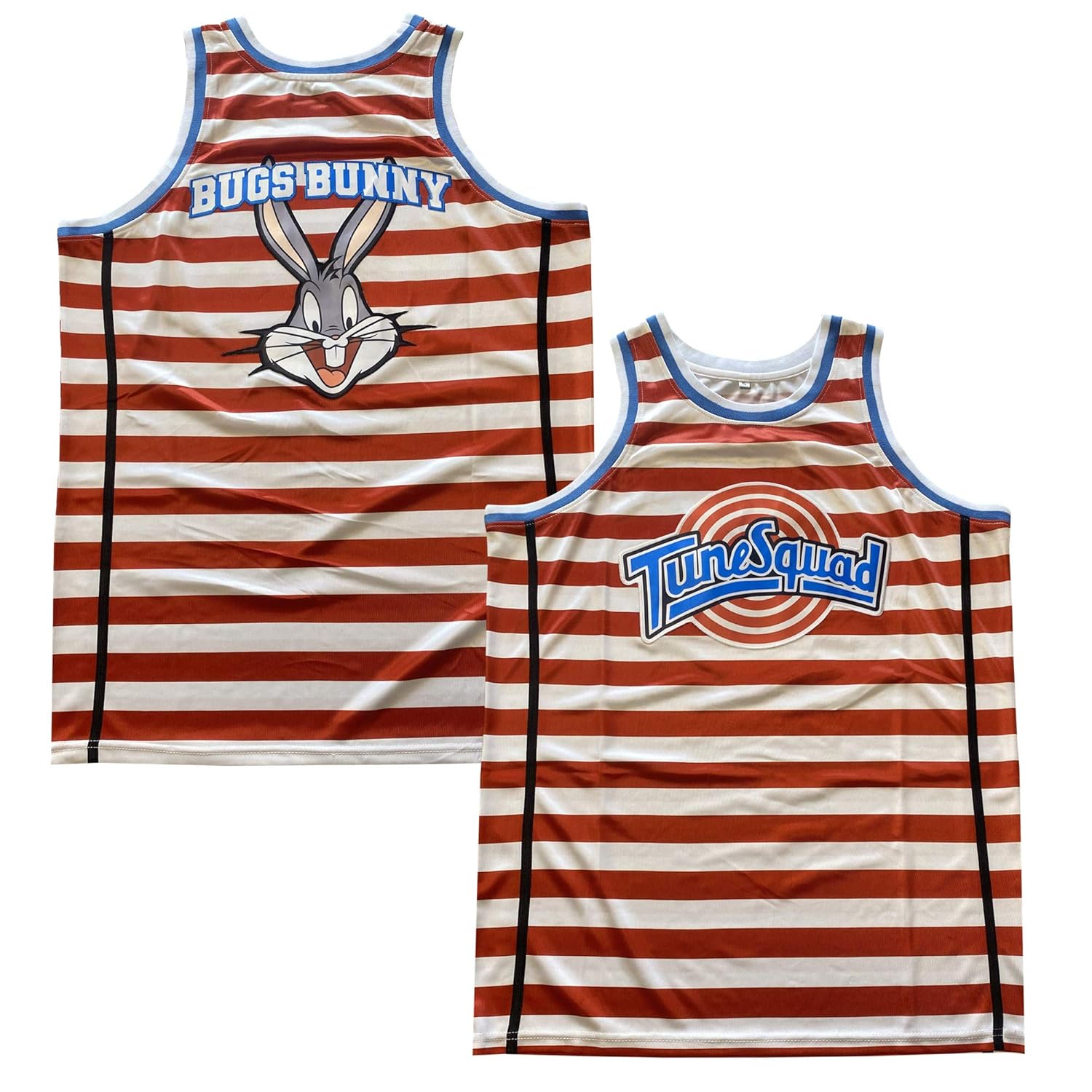 Men's Basketball Jersey Bugs Bunny 90S Hip Hop Space Jam Jersey (White