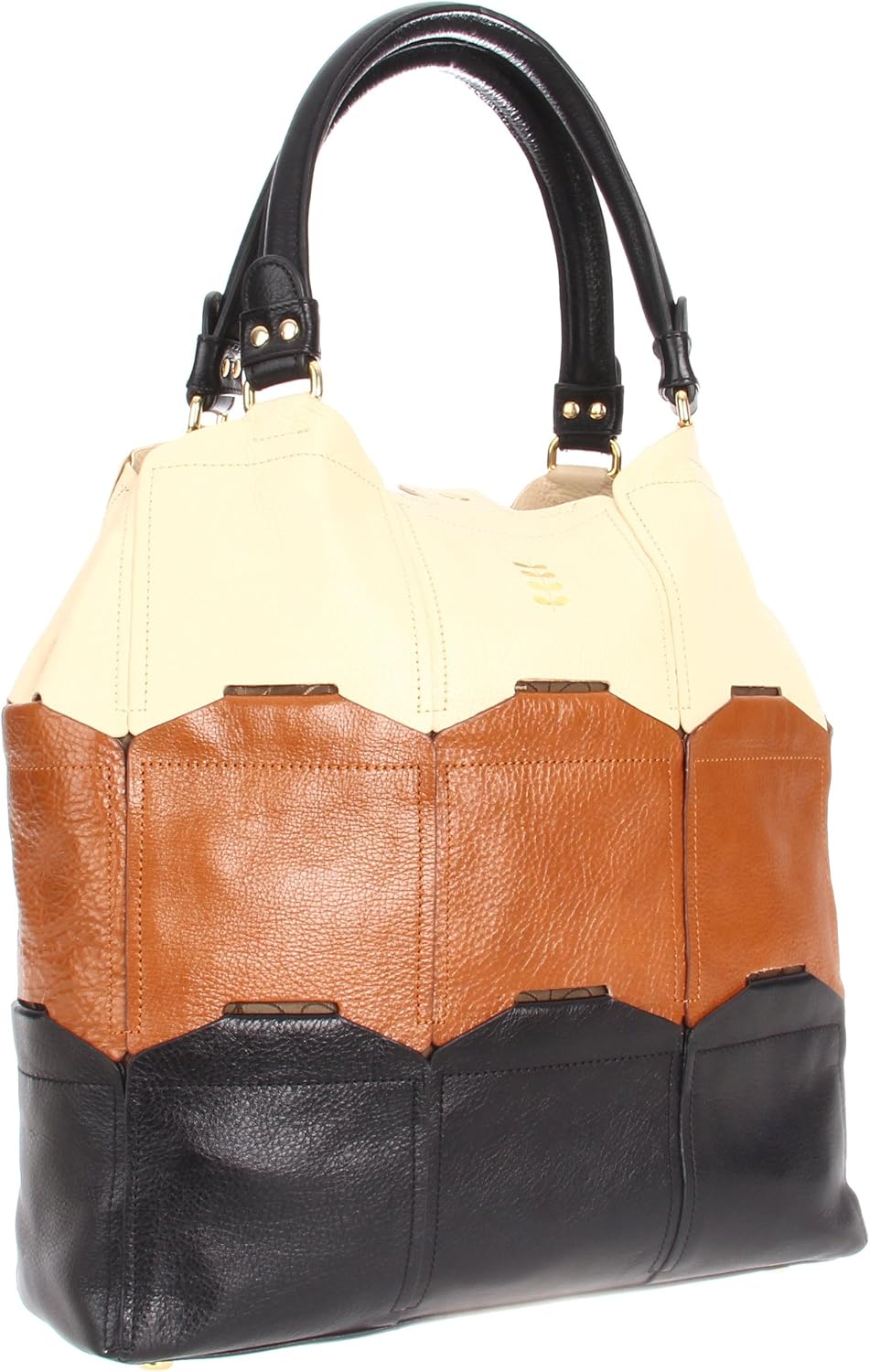 Orla Kiely Women's Tonal Leather Willow Handbags Multi 12ABTNL067