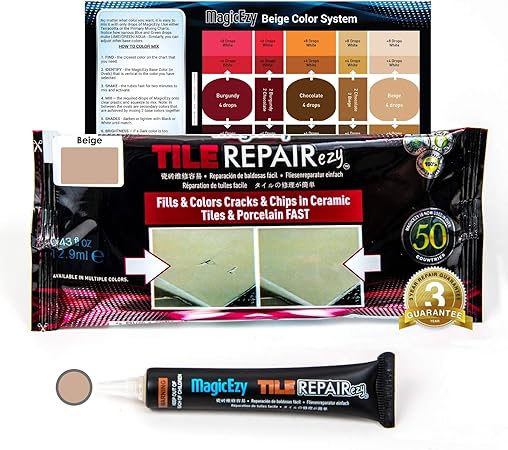 Magicezy Tile Repairezy Beige Fix And Color Ceramic Tile