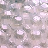Capsule Vending Machine Round 50 pcs 1.1 inch (28mm) - Gumball Machine Capsules Bulk Clear Container - Easter Basket Stuffers Birthday Gifts Pinata Stuffers DIY Craft Supplies - Clear Capsules Empty