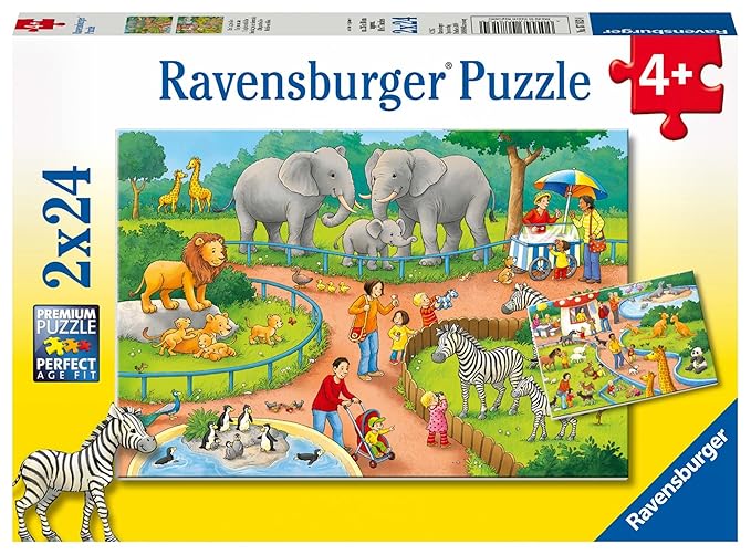 Ravensburger Kinderpuzzle 07813 EIN Tag im Zoo