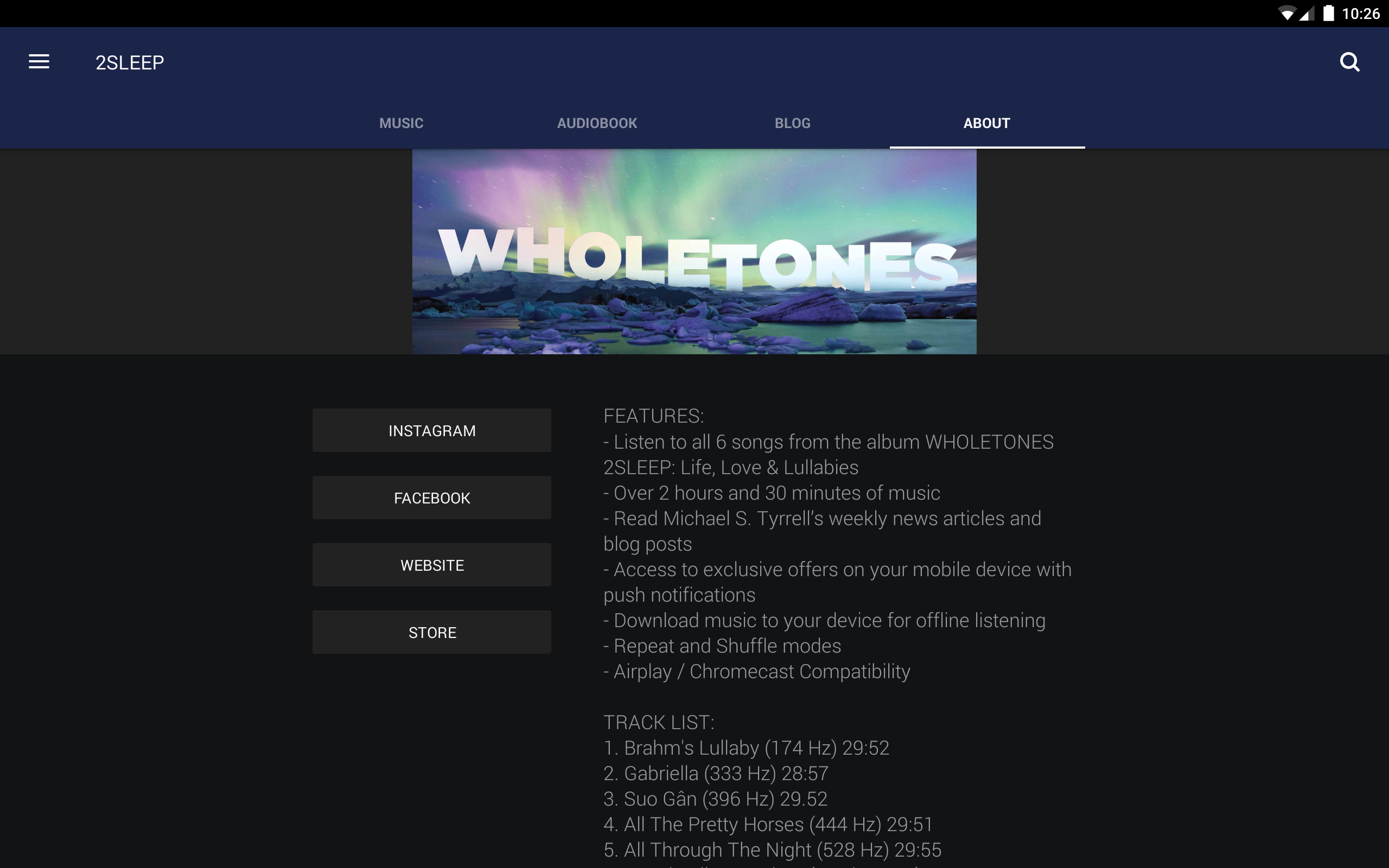 WHOLETONES 2Sleep