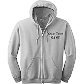 INK STITCH Unisex 18600 Custom Stitching Design Your Own Hoodie Zip up Jackets - Multicolors