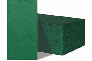 GUOYUANGLO Green Paper Napkins Linen Feel Guest Disposable Cloth Like Dinner Napkins for Bathroom,Party, Weddings and Events-