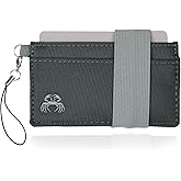Crabby Wallet - Thin Minimalist Front Pocket Wallet - Canvas Series - Credit Card Holder - Small Travel Wallets - Compact Wallets For Men and Women - Carry Cards, Cash, Phone, Keys (Mona)