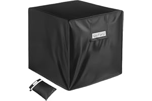 UniForU Air Conditioner Cover Square AC Cover for Outside Unit Waterproof&Dustproof Air Conditioner Accessories Fits up to 26
