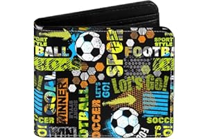 EXXBYELI Teen Boys Cool Wallet Funny Leather Wallets Credit Id Card Cash Holder Black Rfid Blocking Zipper Cute Kawaii Aesthetic Wallets With Coin Pocket Id Window For Teen Boy Male Youth Guys Men Teenager