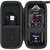 co2CREA Hard Travel Case for Zoom H4essential 4-Track Handy Recorder, Shockproof Protective Storage Bag with Handle and Mesh Pocket