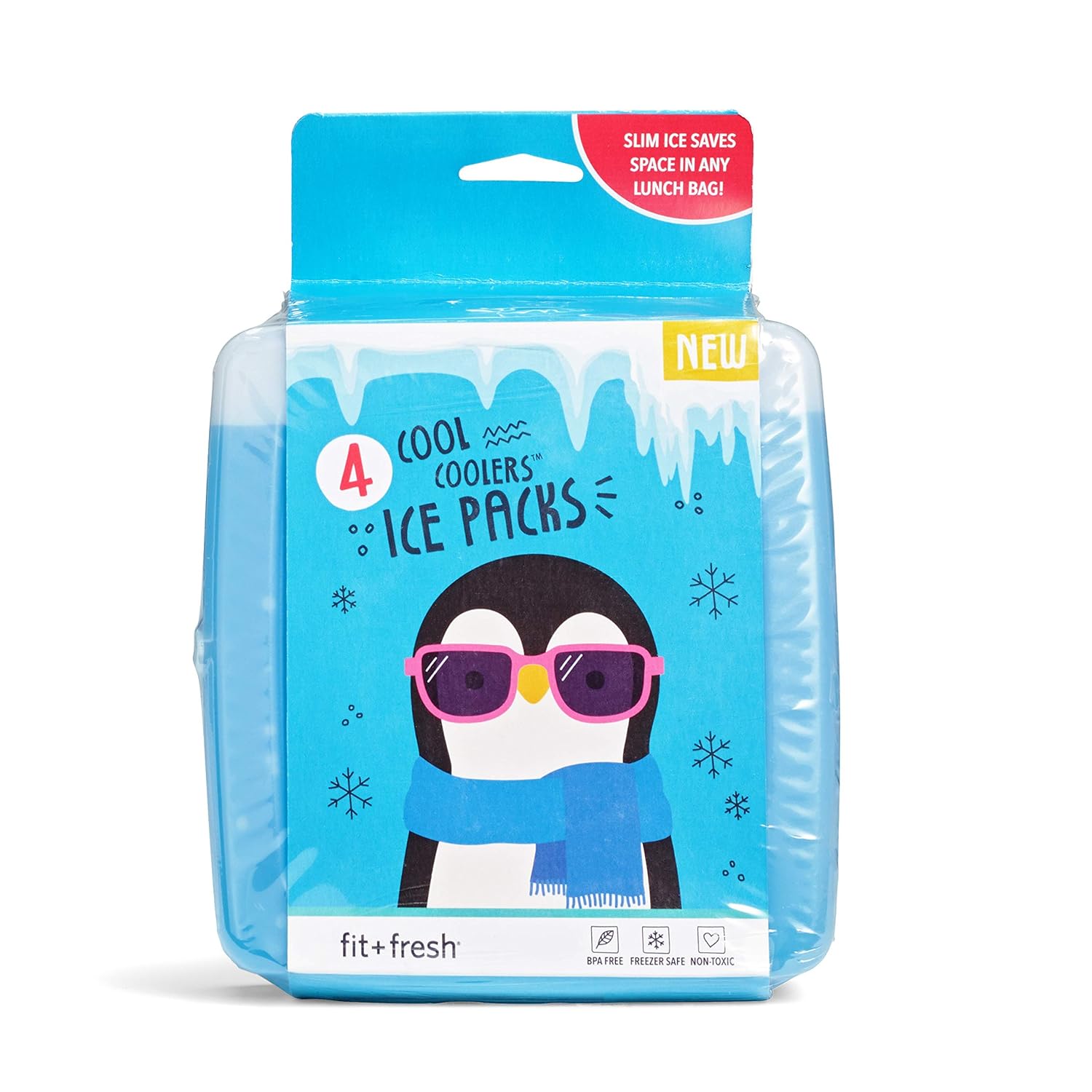 Slim Lunch 4Set Cool Ice Packs Reusable Coolers Freezer Pad Camping