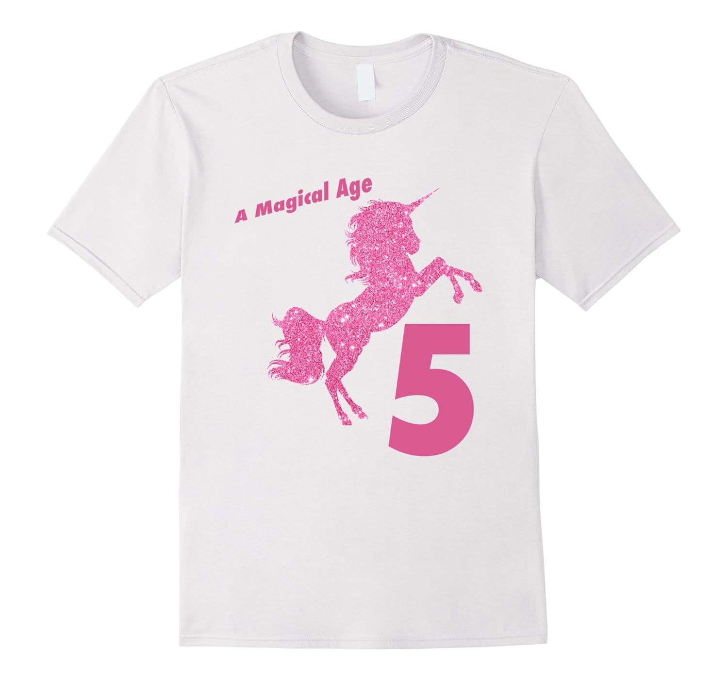 Kids 5th Birthday Unicorn Gift TShirt for 5 Year Old GirlsVaci Vaciuk