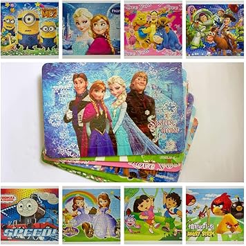 Sky Solution Kids Animated Cartoon Character Puzzle Specially Designed for Boys Girls for Increasing Logical Skills- Pack of 6