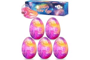 Tonberless Pack of 5 Slime Egg Toys Easter Eggs Basket Filler for Teens Kids Easter Egg Filler Gift Party Favors for Teens Bo