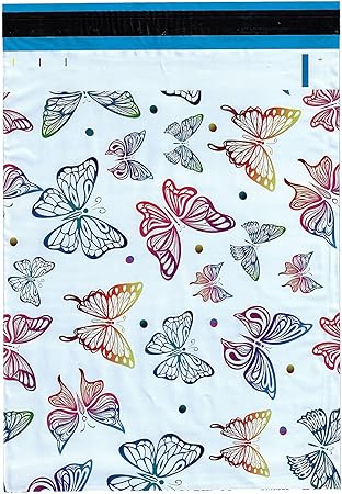Amazon Com 6x9 100 Butterfly Designer Poly Mailers Shipping