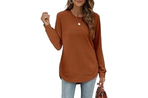 Jescakoo Sweatshirts for Women Long Sleeve Shirts Crewneck Pullover Loose Fit Tops Womens Clothing Trendy 2025 Fall Winter