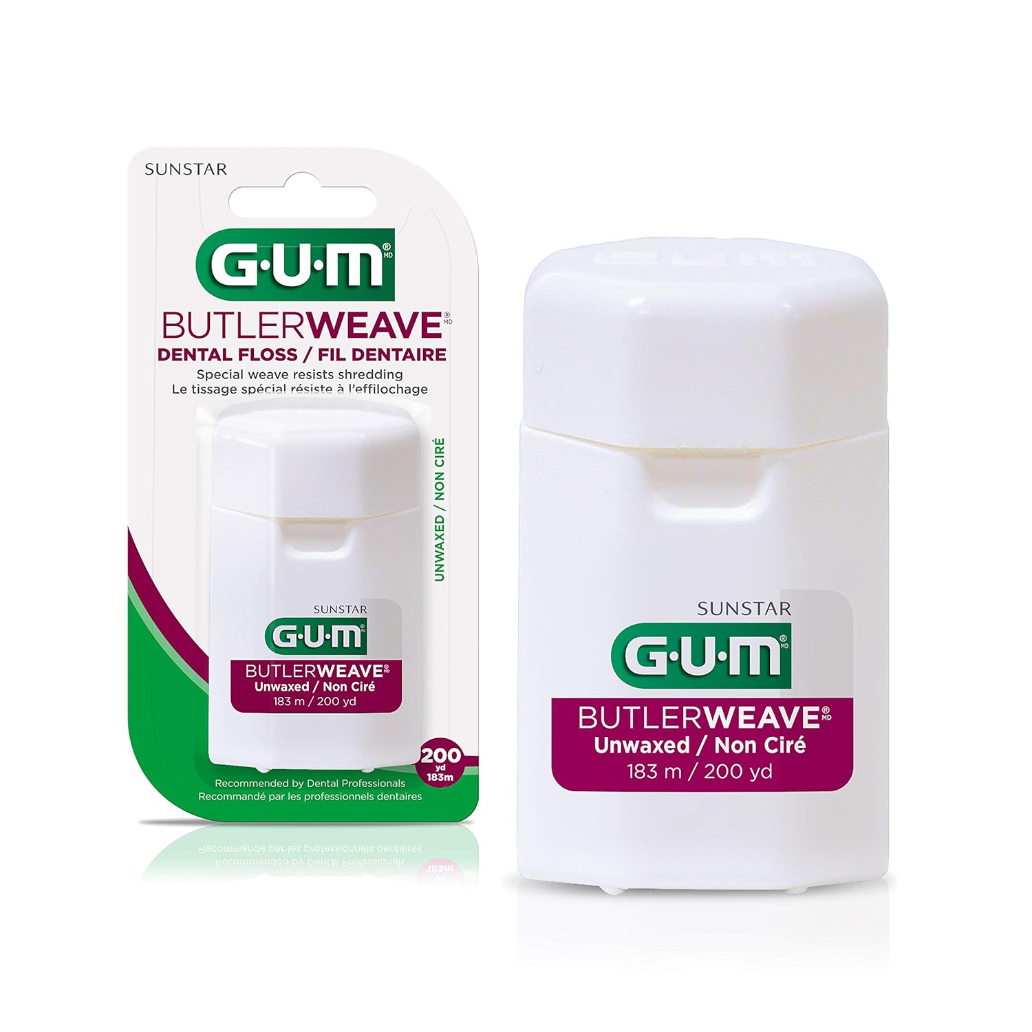 GUM Butler Weave Unwaxed 200 yrds: Health & Personal Care