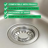Your Day Mate Strainer Basket Seal 2pk for Franke 3.5" Drain Sets 133.0060.773 view 2