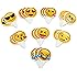 Popculta 24Pcs Cute Emoji Cupcake Topper Cake Decoration (Pack of 24)