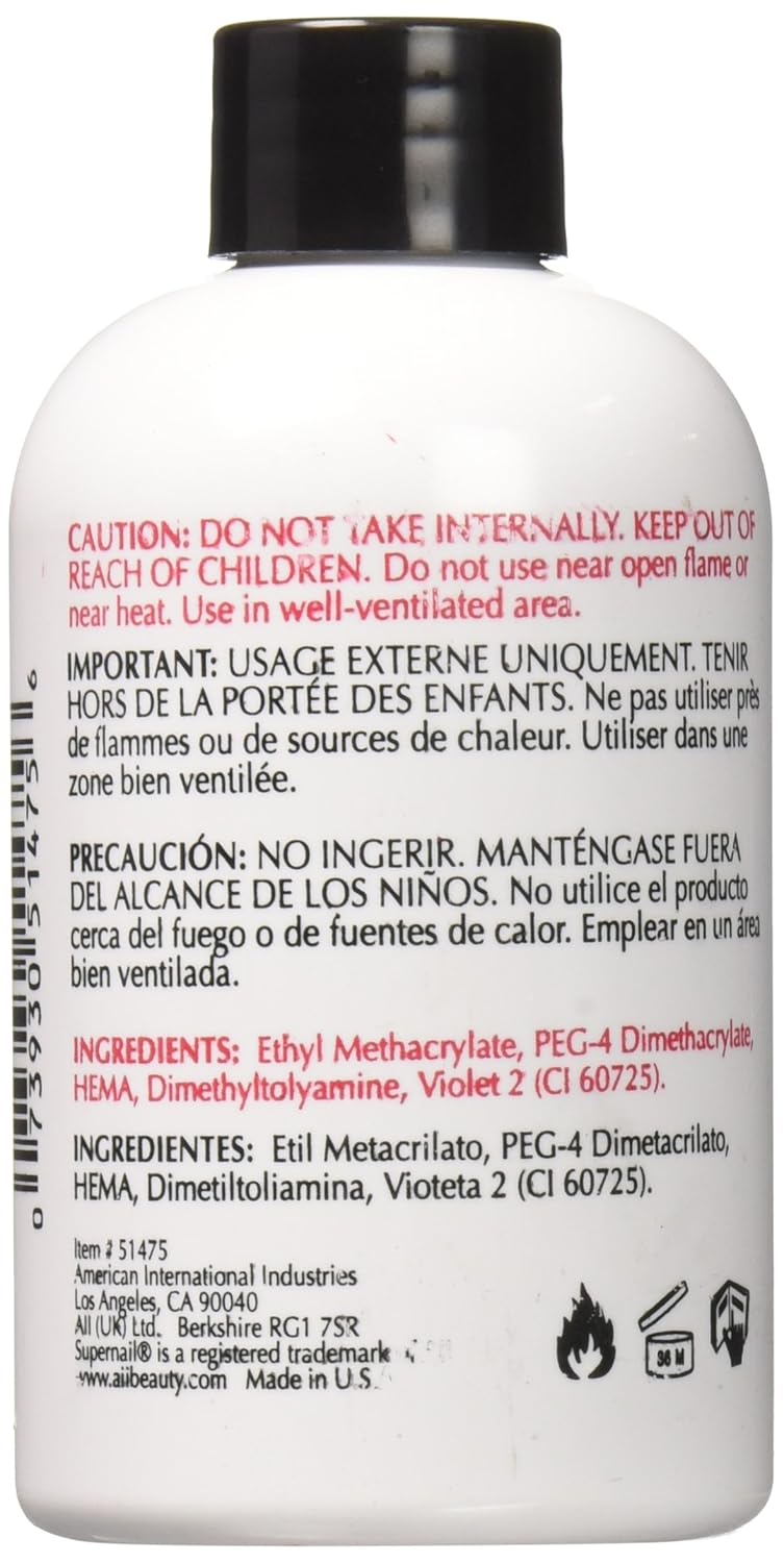 Supernail Nail Liquid, 4 Fluid Ounce : False Nails : Beauty