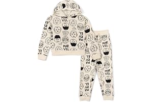 Marvel Avengers Spider-Man Fleece Pullover Hoodie and Jogger Pants Outfit Set Toddler to Big Kid Sizes (2T - 18-20)