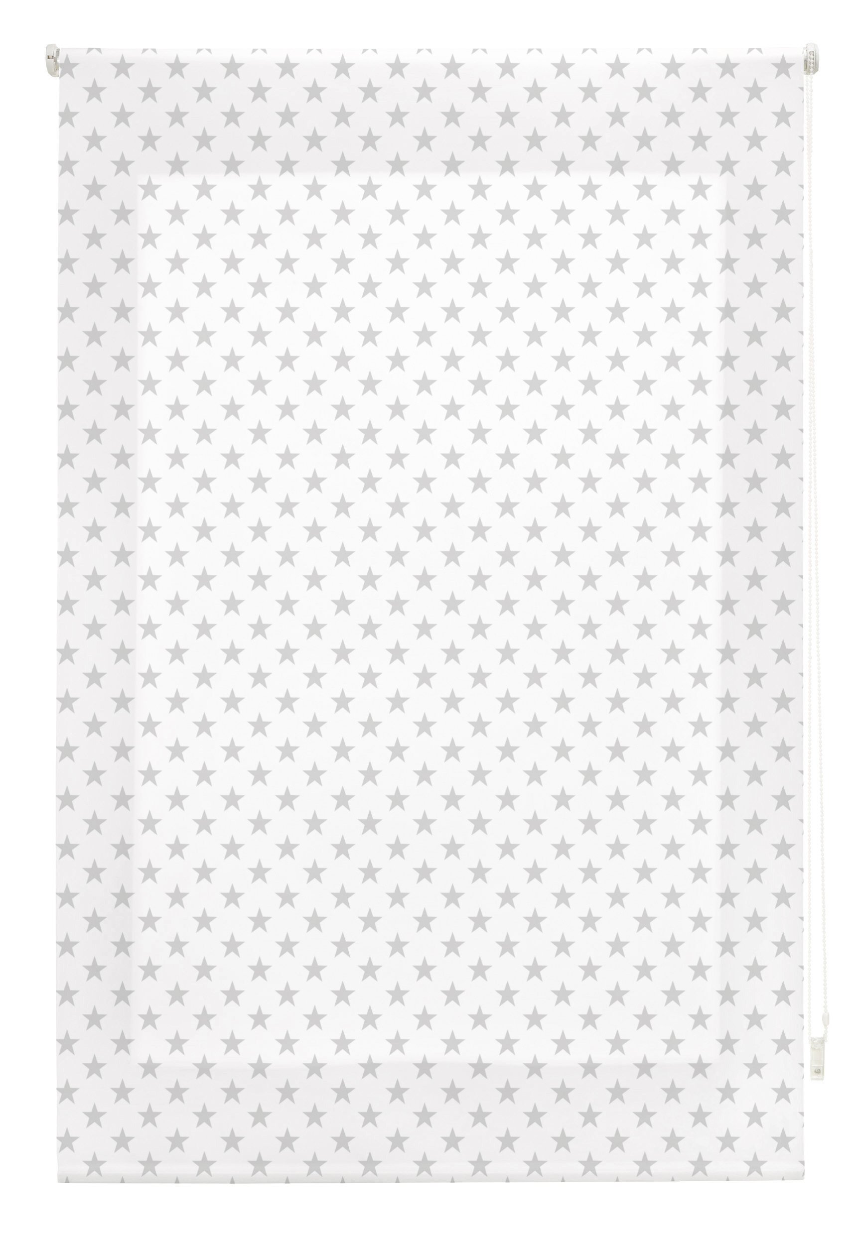 blindecor Stars Roller, Fabric, Grey, 110 x 180 cm