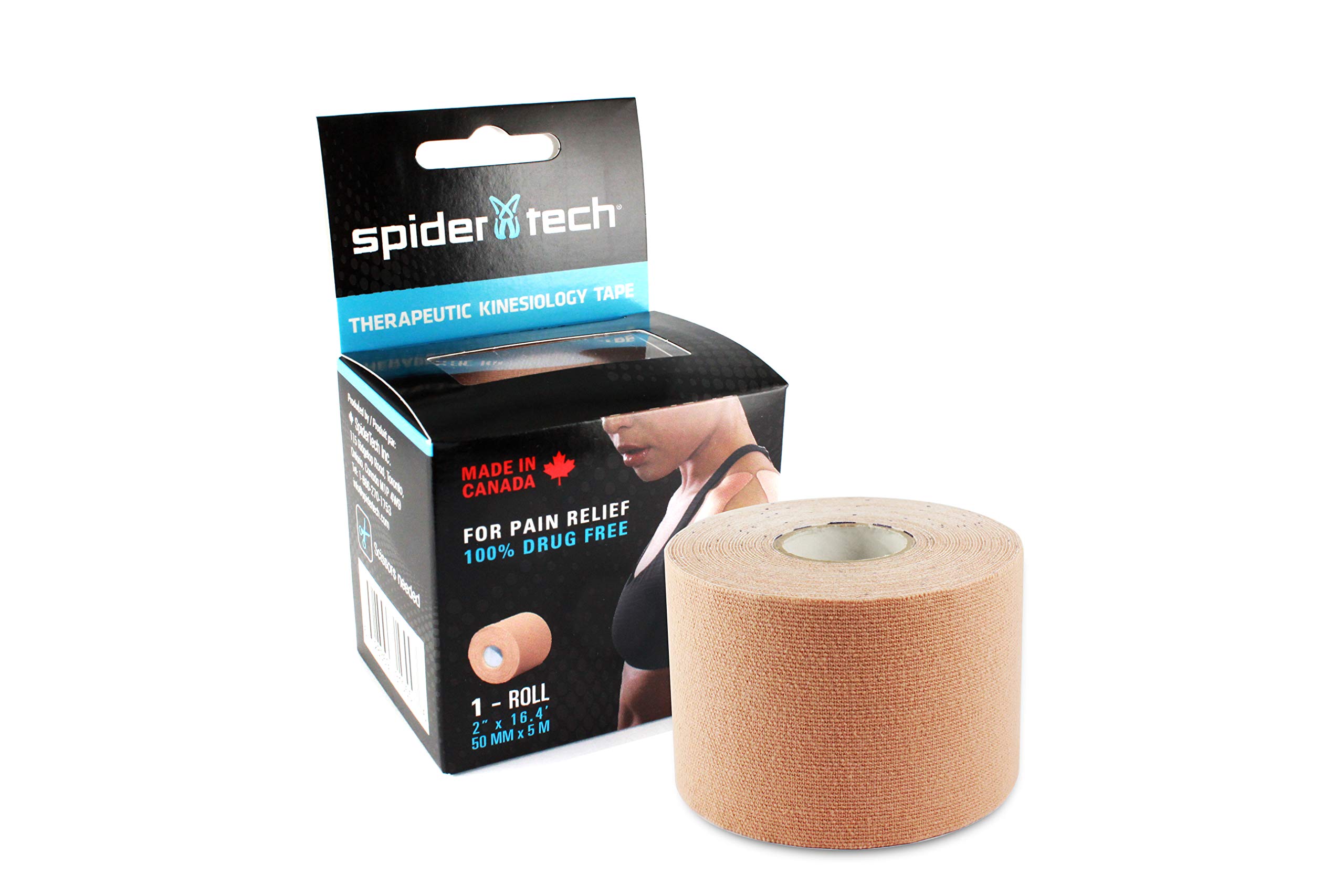SpiderTech PRO Kinesiology Tape Rolls (Nitto Denko Material