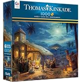 Ceaco - Thomas Kinkade Christmas Nativity - 1000 Piece Puzzle for Adults | Art by Thomas Kinkade, Made in USA, Recycled Board, Finished Size 26.5 x 19 in, Includes Poster, Frameable Art, Giftable