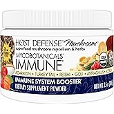 Host Defense MycoBotanicals Immune* Powder - Immune System Powder - Immune & Gut Health Support Supplement - Herbal Powder Supplement with Chaga, Reishi & Turkey Tail - 3.5 oz (32 Servings)*