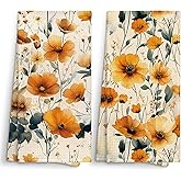 Sviojuce Vintage Floral Kitchen Towels Decorative 16x24 Set of 2, Rustic Farmhouse Botanical Dish Towels Cloths Dishcloths Tea Towel Gifts for Women, Wildflowers Bathroom Kitchen Hand Towel Decor