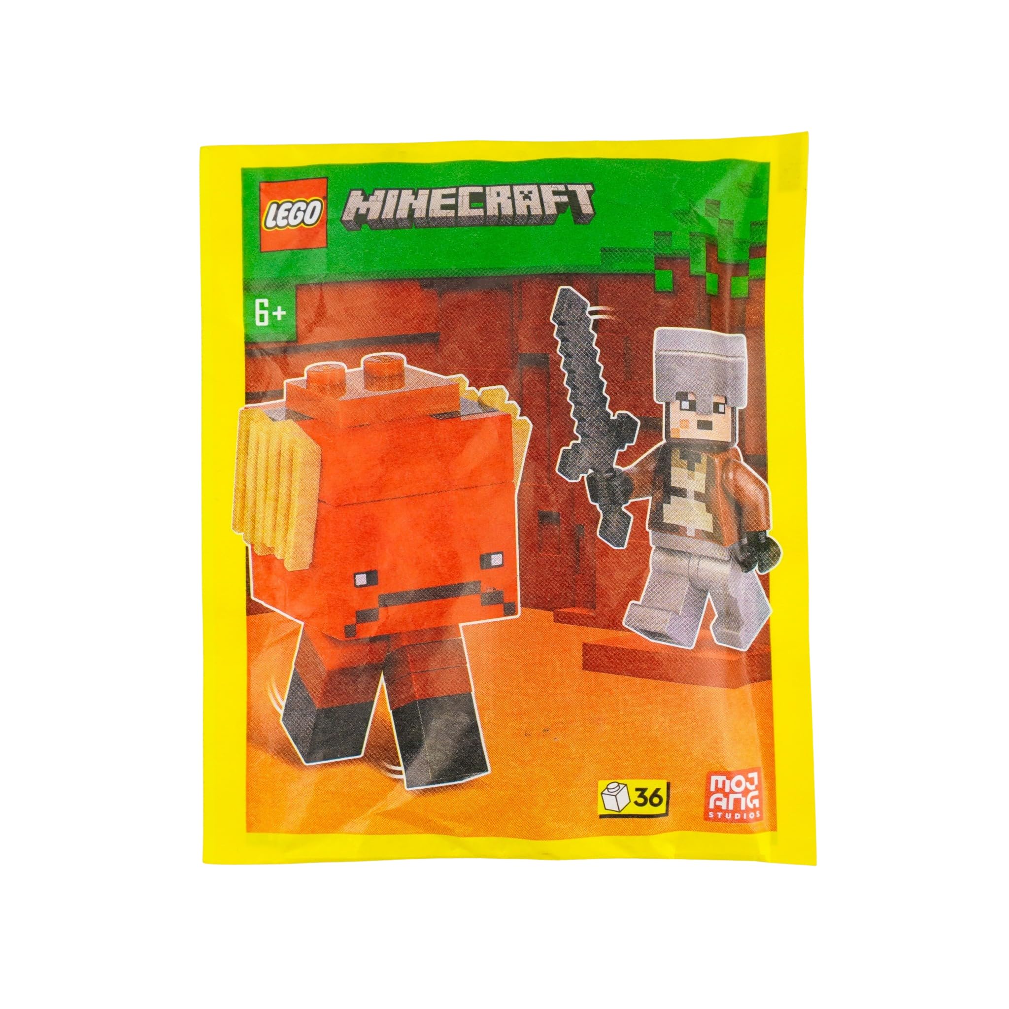 LEGO Minecraft Mini Set: Nether Hero Minifigure with Strider