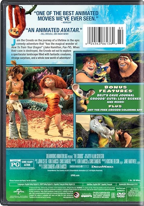 Amazon Com The Croods Nicolas Cage Emma Stone Ryan Reynolds Catherine Keener Cloris Leachman Movies Tv