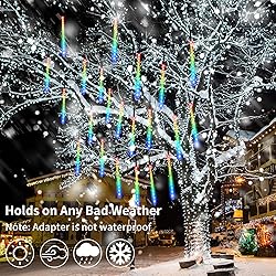 JJGoo 【2 Pack】 Christmas Lights Meteor Shower