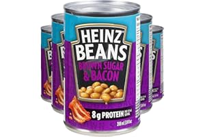 Heinz Original Beans with Brown Sugar and Bacon, 398 mL Can (Pack of 24)