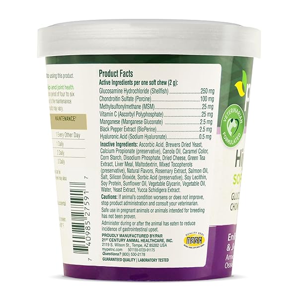 PETNC NATURAL CARE HIP & JOINT HEALTH SUPPLEMENT FOR DOGS (90 CHEWS), GLUCOSAMINE CHONDROITIN MSM DOG CHEWS WITH HYALURONIC ACID, LIVER FLAVORED BONE & JOINT SUPPORT SUPPLEMENT, FOR ALL BREEDS