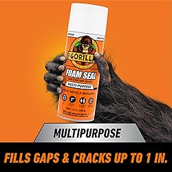 Gorilla Spray Foam Sealant, Light Gray Color, 12