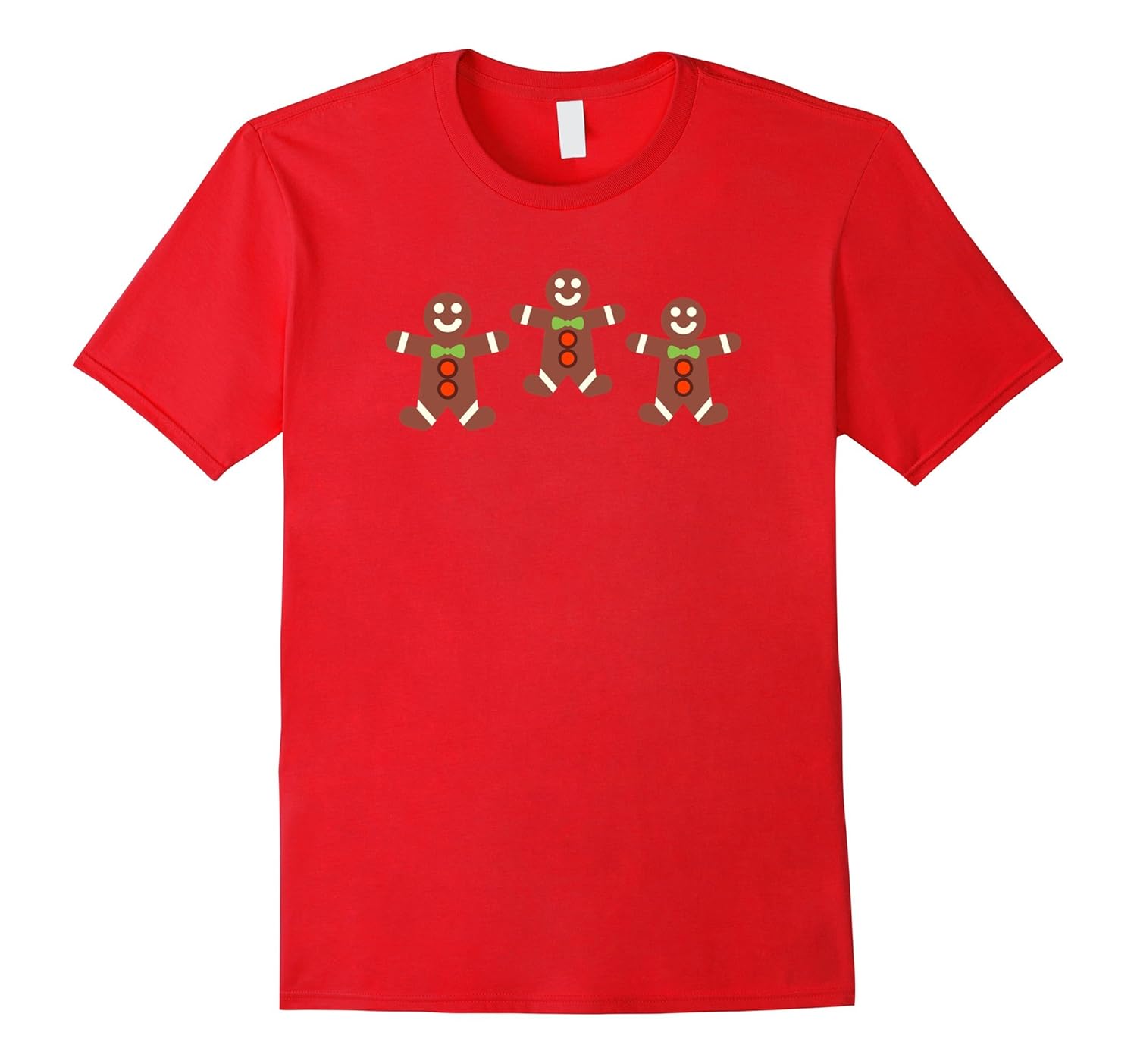 Small Gingerbread Man Christmas Holiday T-Shirt-ANZ