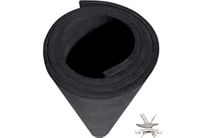 EVA Foam Cosplay - 8mm Thick (1mm to 10mm) - Black or White - Large 35" x 59" Sheet - Ultra High Density Craft Foam 85 kg/m3 
