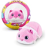 Pets Alive Hamstermania (Pink) by ZURU Hamster, Electronic Pet, 20+ Sounds Interactive, Hamster Ball Toy for Girls and Childr
