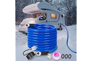 Gleyi 50FT RV Heated Drinking Water Hose for 5/8" Inner Diameter, Freeze Protection Down to -40°F/-40°C, Drinking Water Hose 