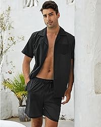Fenxxxl Men's Linen Shirts and Shorts Short Sleeve