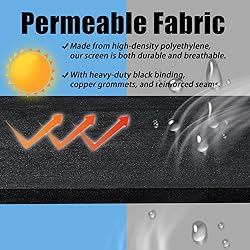 Black 4FT X 50FT Outdoor Privacy Screen Fence