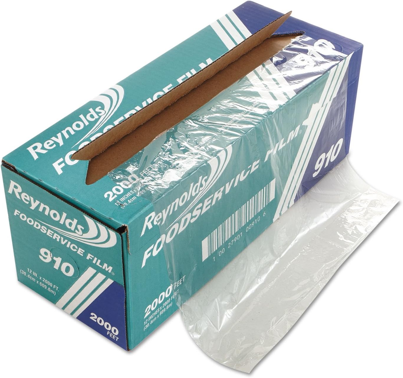Reynolds Wrap 910 PVC Film Roll w/Cutter Box 12" x 2000 ft Clear