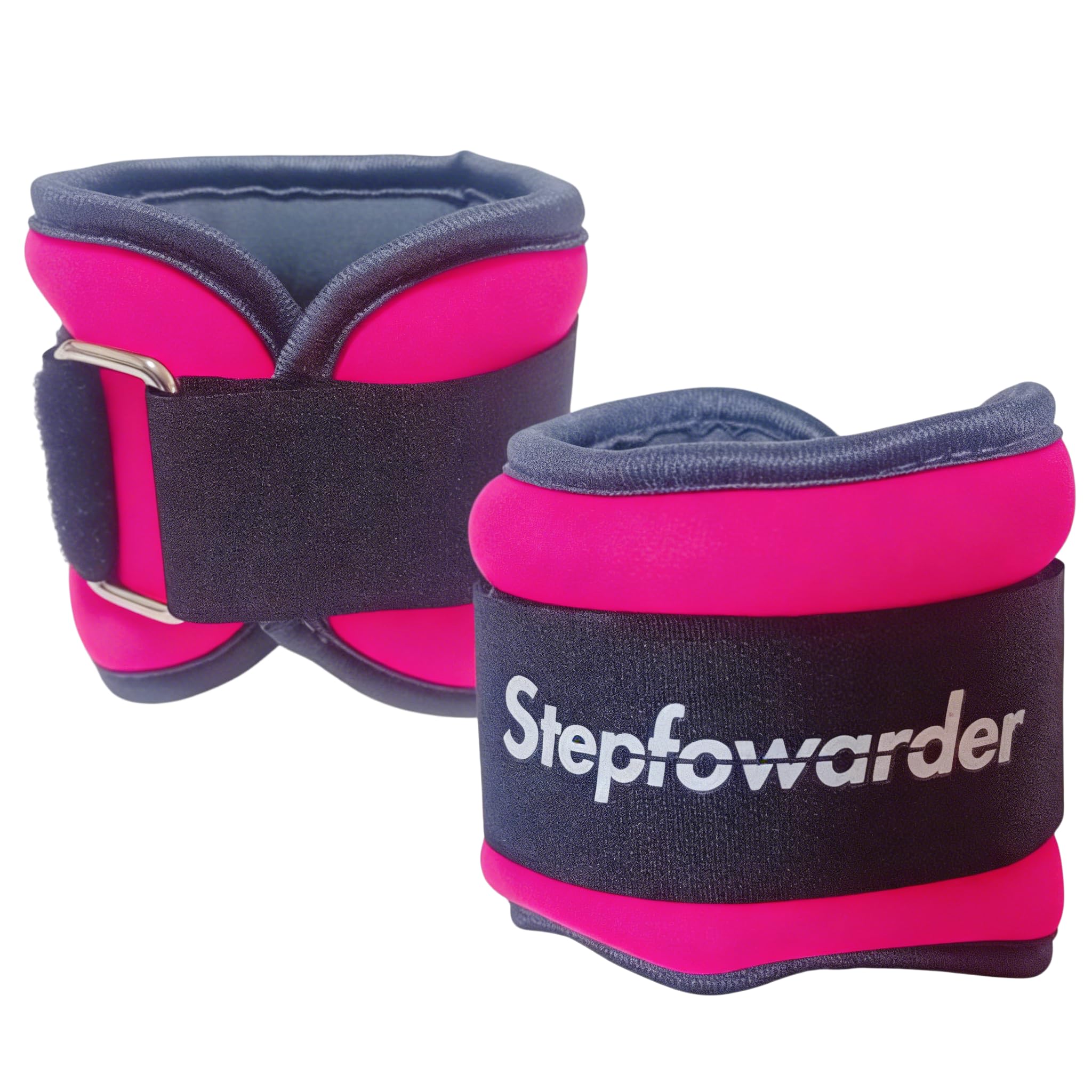 Stepfowarder Ankle/Wrist Weights, 0.3/0.5/1.0/1.5/2.0 KG for a Pair, Five Optional Colors & Weights with Adjustable Strap, 2 Pack (2 * 0.5KG - Red)