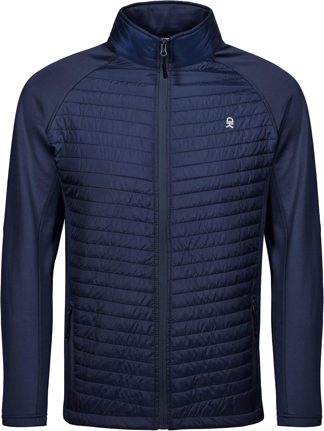 Little Donkey Andy Men's Insulated Running Warm Jacket, Thermal Hybrid Hiking Jacket: Clothing
